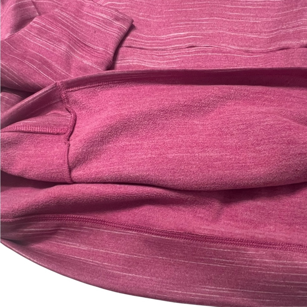 Zelos Pink & White Striped Turtleneck Sweatshirt L - Picture 6 of 6